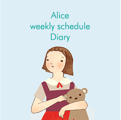 Alice Weekly Schedule Diary [girls diary, diary for girls, beautiful diaries]